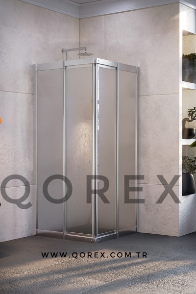 ETA GÜMÜŞ - 2 SABİT 2 KAYAR KÖŞE KARE - POLİSTİREN CAM ( Q-ETA-G-2S2K-L-P )