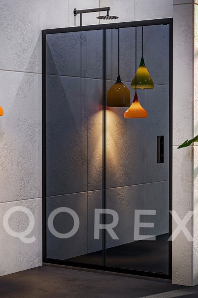 ORİS SİYAH - 1 SABİT 1 KAYAR DÜZ - REFLEKTE CAM ( Q-ORİS-S-1S1K-R )