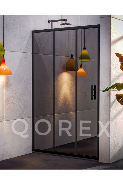 ORİS SİYAH - 1 SABİT 2 KAYAR DÜZ - REFLEKTE CAM ( Q-ORİS-S-1S1K-R )