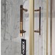 QOREX - ZHENİT SERİSİ - SİYAH - 6 MM TEMPERLI SEFFAF CAM DUŞAKABIN H:190 ÖZEL SERI BRONZ AKSESUAR 
