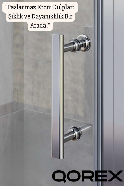 Qorex - LAMİNE FİLM KORUYUCU - Füme Nervürlü 6MM Camlı Duşakabin - Türkiye’de İlk!  ( DAĞILMAZ )