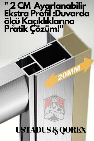 Qorex - LAMİNE FİLM KORUYUCU - Füme Nervürlü 6MM Camlı Duşakabin - Türkiye’de İlk!  ( DAĞILMAZ )