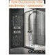 Qorex - LAMİNE FİLM KORUYUCU - Füme Nervürlü 6MM Camlı Duşakabin - Türkiye’de İlk!  ( DAĞILMAZ )
